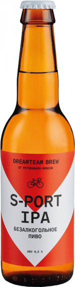 Пиво Дримтим Спорт ИПА Безалкогольное / Dreamteam Sport IPA 0.45 - стекло