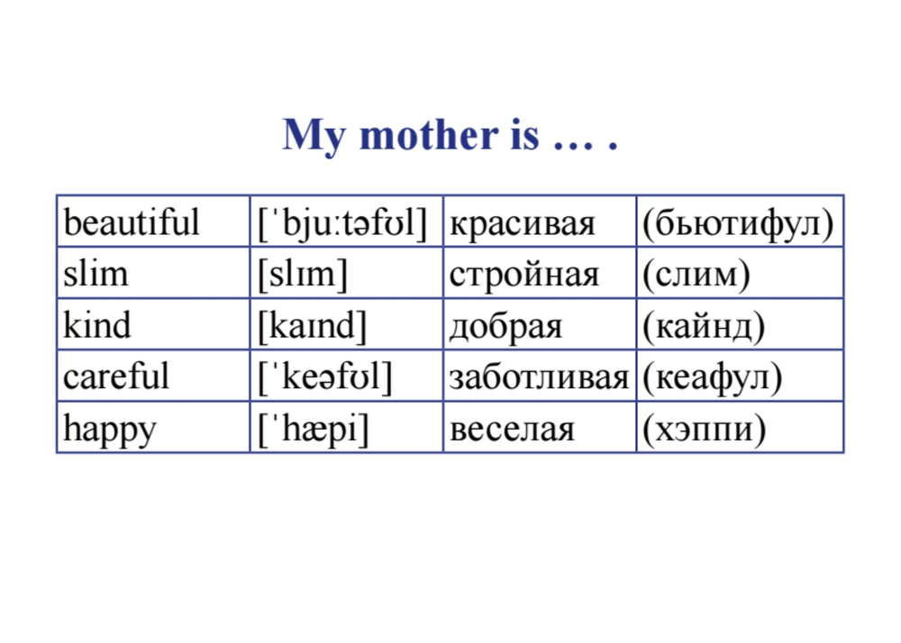 Английский язык. Мои первые слова и фразы