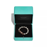 Браслет из розового золота 18k с жемчугом и бриллиантами, Tiffany 💠 Titan by Pharrell Williams