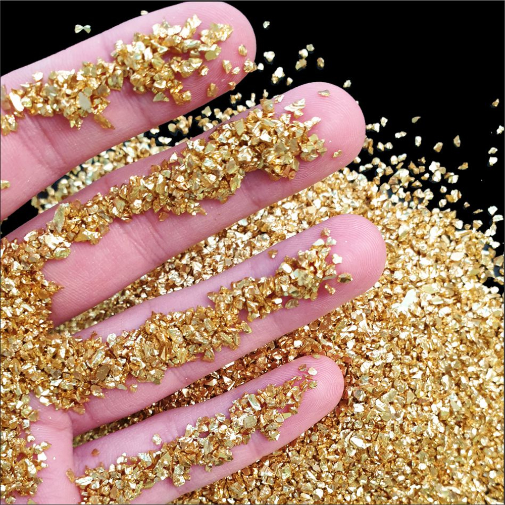 Стеклянная крошка Chromic Glass, Gold, 100гр