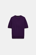 СВИТЕР ИЗ 100% ШЕРСТИ С КОРОТКИМ РУКАВОМ — ZARA