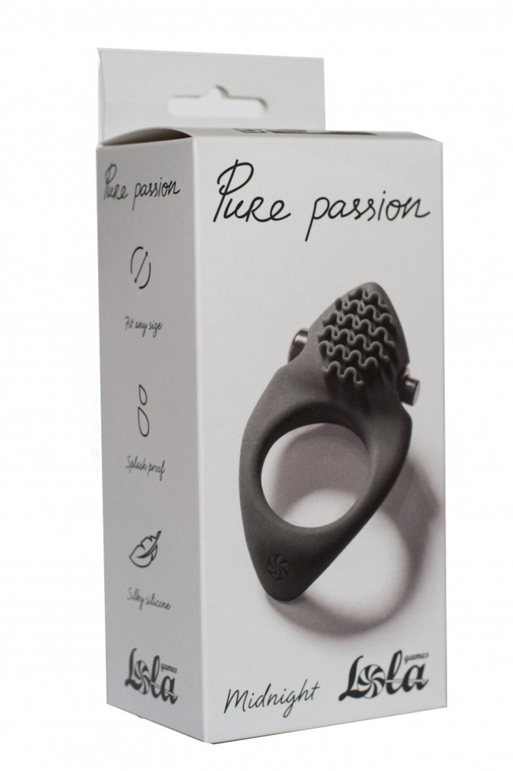 Эрекционное виброкольцо Pure Passion Midnight black 1300-01lola