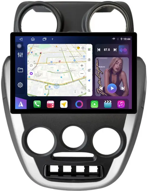 Магнитола для Lada Granta 2011-2018 (большая рамка) - FarCar GX877 монитор 13" 2K QLED на Android 14, S500+TS20, Быстрейшая, CarPlay, 4G SIM-слот