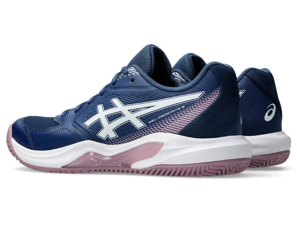 Женские теннисные кроссовки Asics Gel-Dedicate 9 Clay - independence blue/white