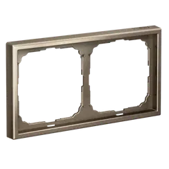 Рамка пластиковая на 2 поста универсальная Systeme Electric ArtGallery Мокко GAL000602