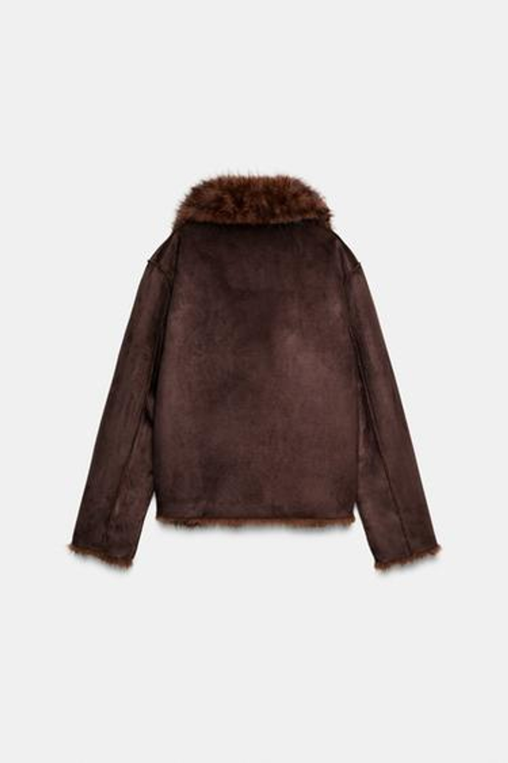 Двусторонний искусственный мех Двусторонний пиджак - ZARA