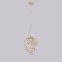 Светильник подвесной Crystal Lux CHARME SP6 GOLD/TRANSPARENT