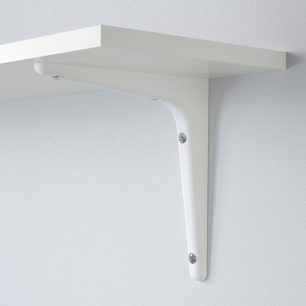 IKEA BURHULT  (ИКЕА БУРХУЛТ)  -  / SIBBHULT Полка настенная - белый/белый 59x20 см