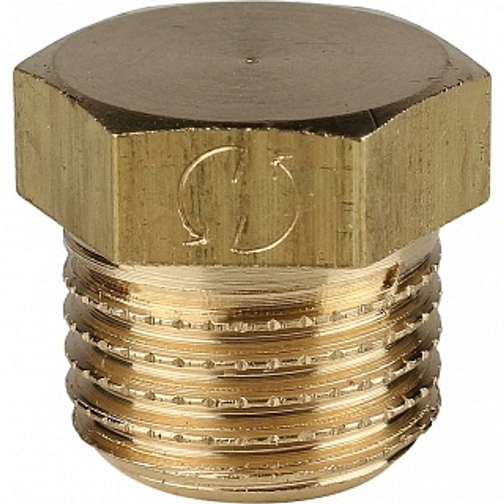 Заглушка 1/4" нар. латунь