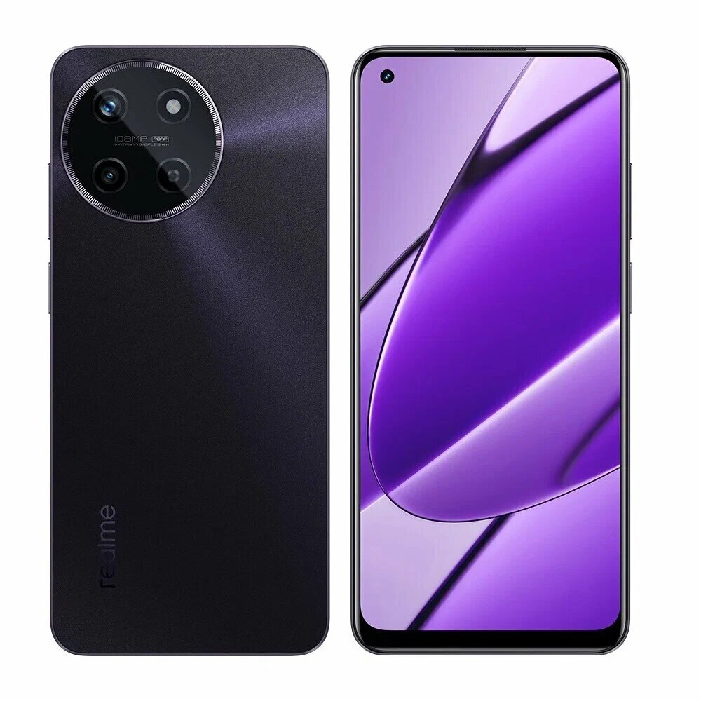 Смартфон realme 11 4G 8/128 ГБ RU, 2 nano SIM, черный