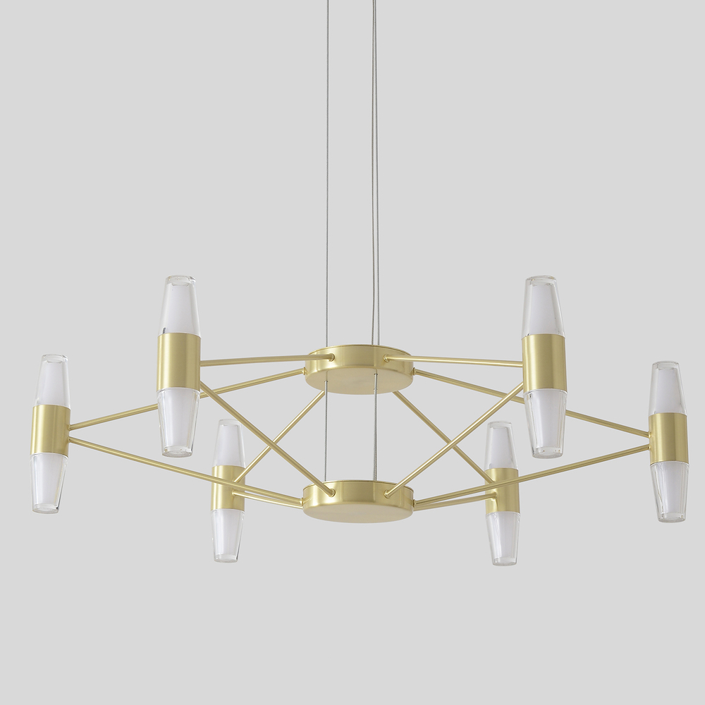 Подвесная светодиодная люстра Crystal Lux DOROTEA SP6 GOLD