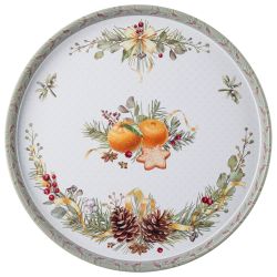 ПОДНОС СЕРВИРОВОЧНЫЙ AGNESS "МАНДАРИН" 33*2,1 СМ