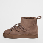 Замшевые полусапоги INUIKII Sneaker Classic Low Taupe на меху