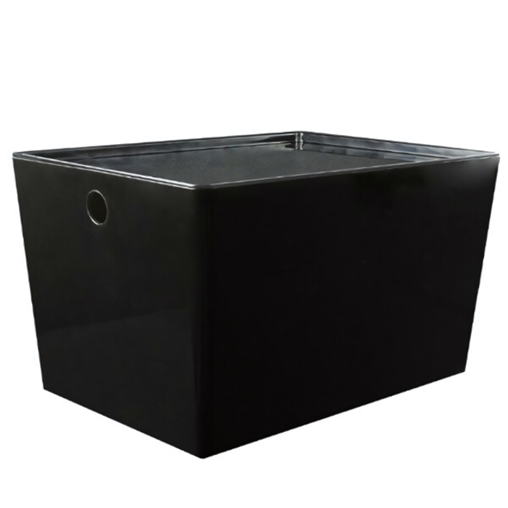 Контейнер ВЕРСА (VERSA) XL, 16 л. с крышкой, цвет прозрачный черный