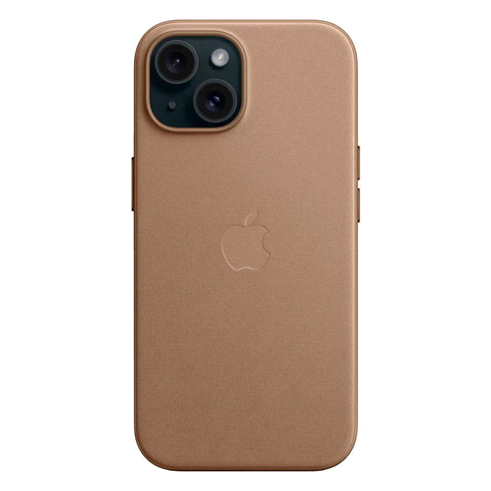 Тканевый чехол с поддержкой MagSafe Apple FineWoven Case для iPhone 15, Taupe (Светло-бежевый)