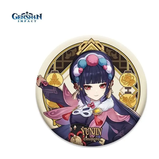 Значок Liyue Harbour Character Can Badge Yun Jin Юнь Цзинь — Genshin Impact
