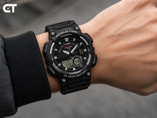 Casio AEQ-110W-1A — мужские электронные часы