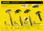 STAYER Strike, 560 г, цельнометаллический столярный молоток-гвоздодёр, Professional (2025-560)