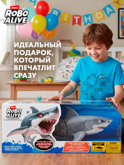 Интерактивная игрушка для купания ZURU ROBO ALIVE JUNIOR Рыбка для ванной, игрушки для девочек и мальчиков, 25253