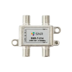 Ответвитель абонентский SNR-T-214 на 2 отвода, вносимое затухание IN-TAP 14dB.
