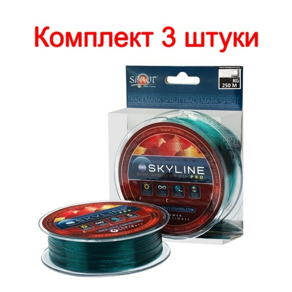 Леска Sprut  SKYLINE EvoTech PRO DarkGreen