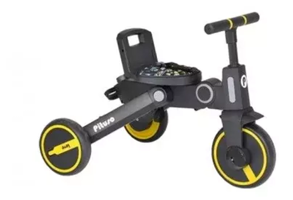 PITUSO Велосипед трехколесный Leve, складной, разм. упак. 65х34х31 см, Yellow/Желтый