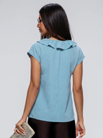 Блузка летняя, 713.2342.07.14, цвет голубойлед