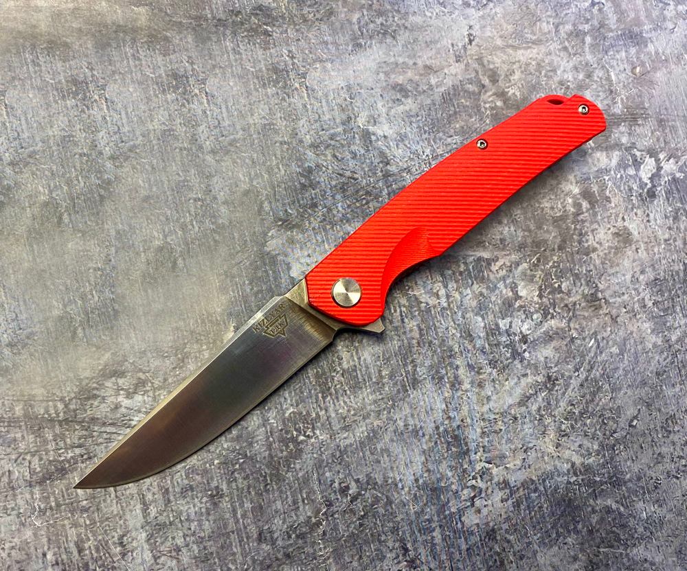 Складной нож Shark Red, сталь D2, G-10, ТДК Кизляр