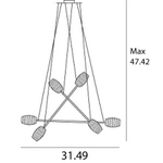 DAMASCO 6-LIGHT PENDANTBy Vistos