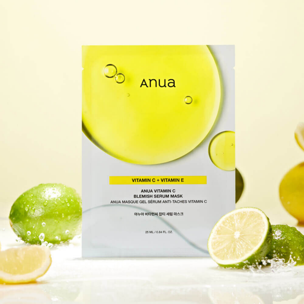 Anua Green Lemon Vita C Blemish Serum Mask (тканевая) 1шт
