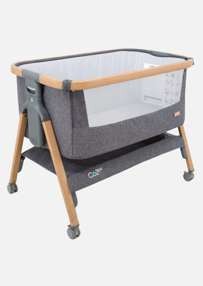 Tutti Bambini Колыбель CoZee Oak and Charcoal с колесами