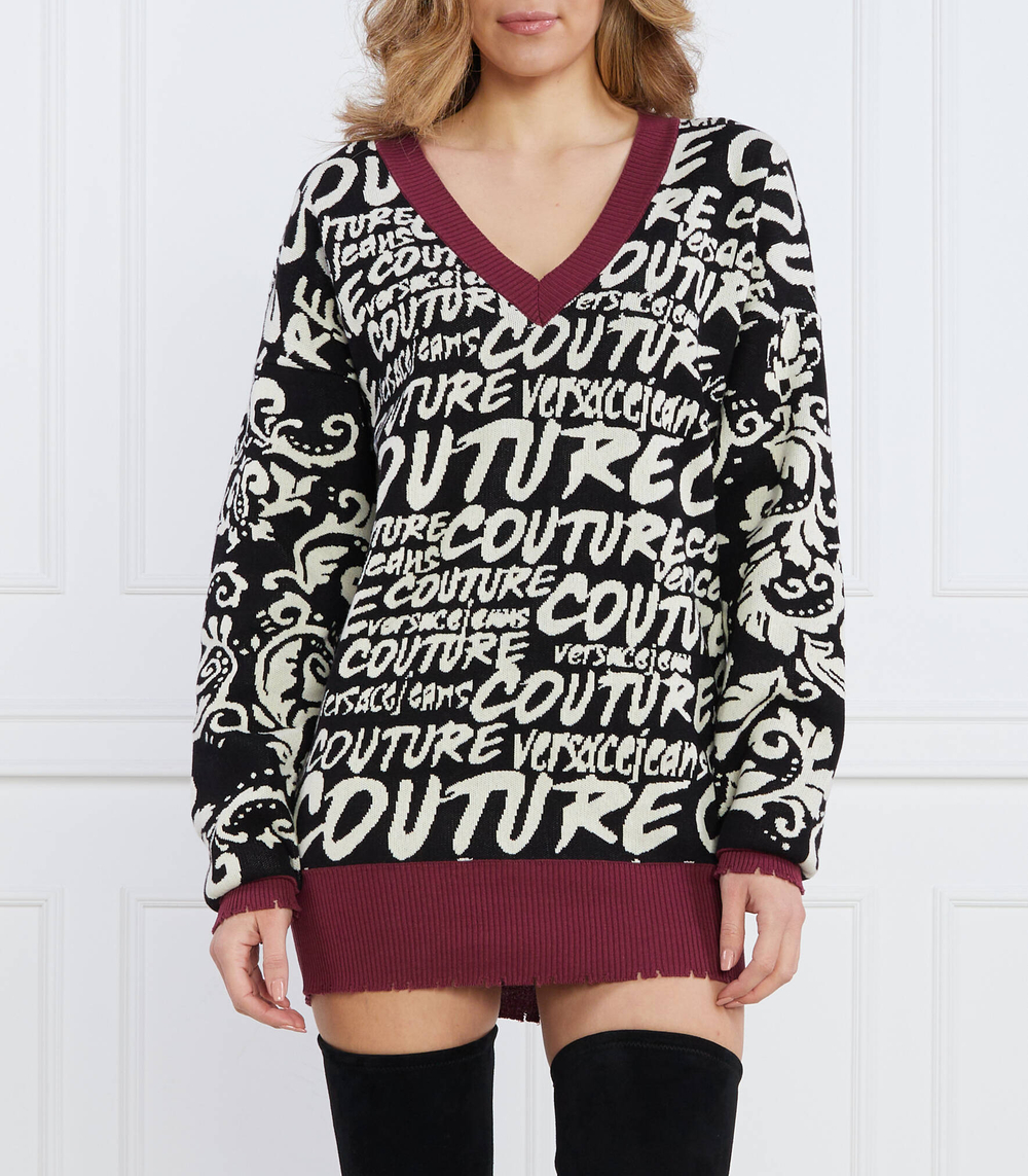 Свитер Versace Jeans Couture - черный(73HAFM16CM03G)