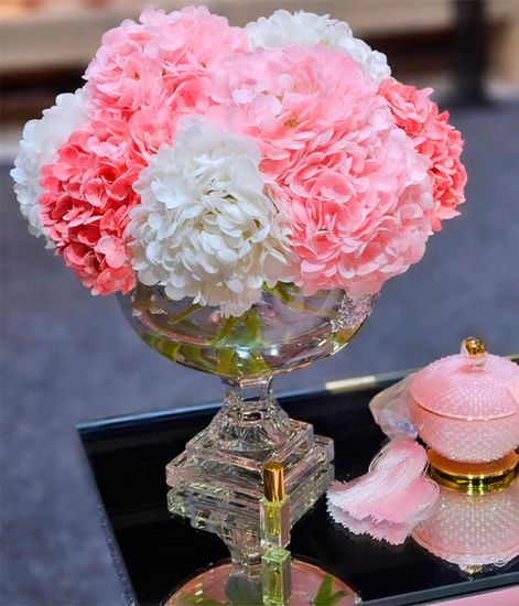 Букет микс розовых и белых гортензий Provence Hydrangea Bouquet, Cote Noire