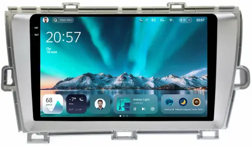 Магнитола для Toyota Prius 30 2009-2015 (правый руль) - Teyes CC4 монитор 9.2" 2K QLED на Android 14, Быстрейшая, Snapdragon 680, DSP, CarPlay, 4G SIM-слот