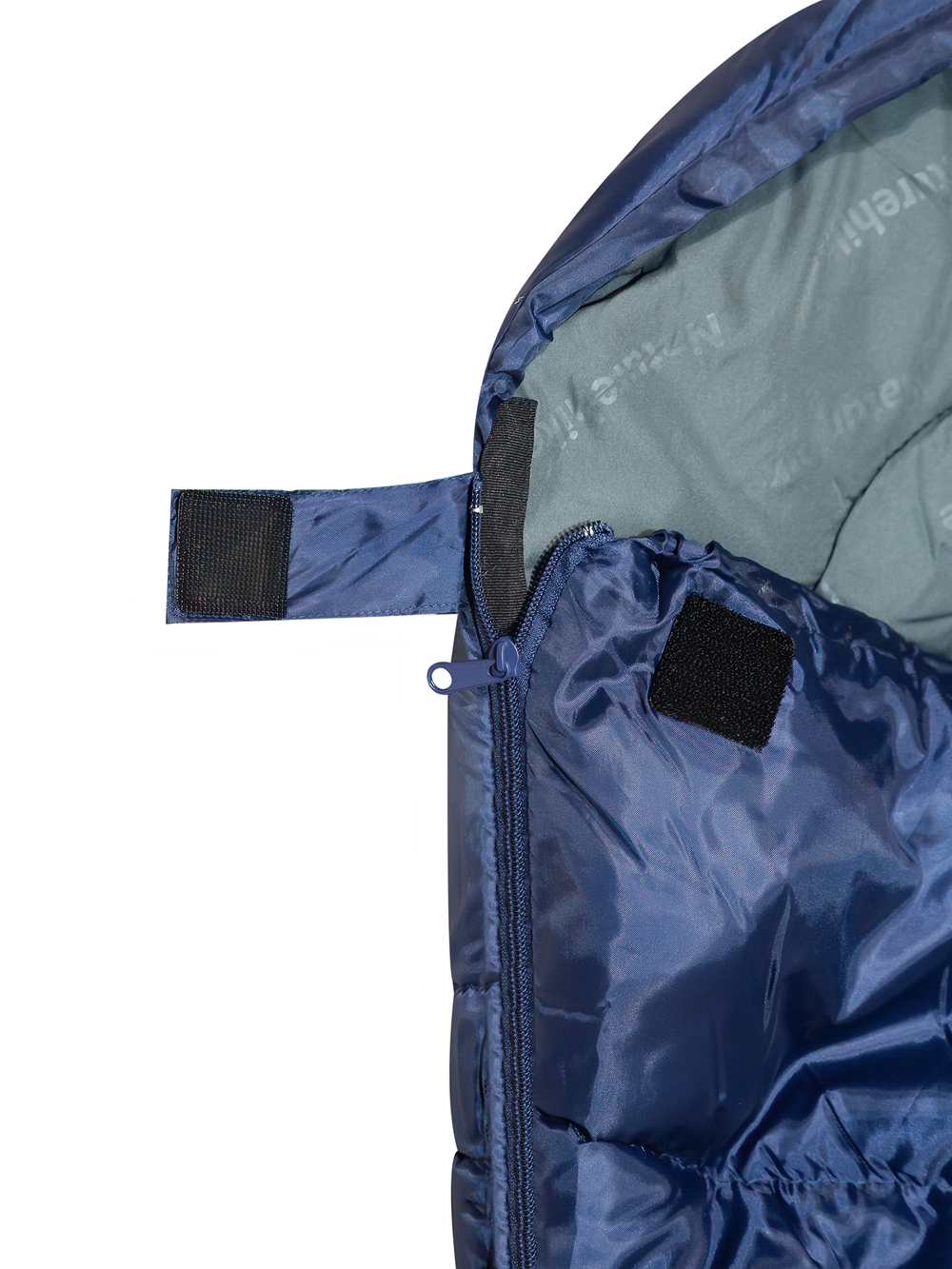 Спальный мешок Naturehike MJ600, синий (CNK2300SD014), молния справа