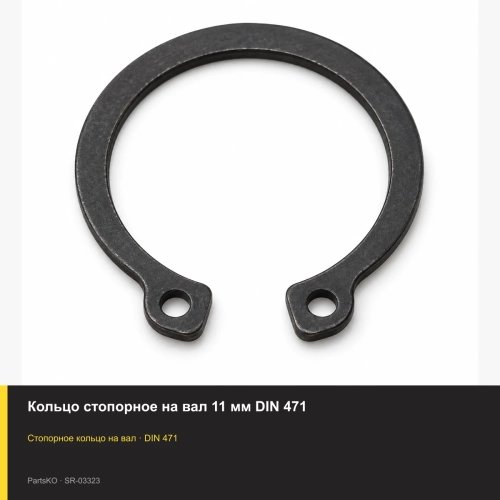Кольцо стопорное на вал 11 мм DIN 471