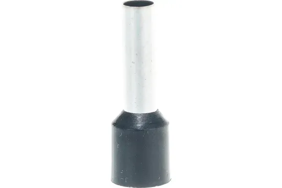 Наконечник Navigator Е 6,0-12 втулочный изолированный черный (упаковка 100шт) 38572