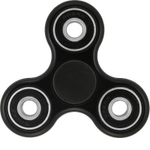 Недорогая игрушка-антистресс спиннер FIDGET SPINNER чёрный в коробке