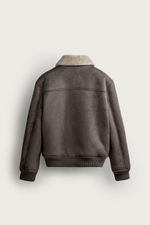 КУРТКА ИЗ ИСКУССТВЕННОЙ КОЖИ С ОВЧИНОЙ — ZARA