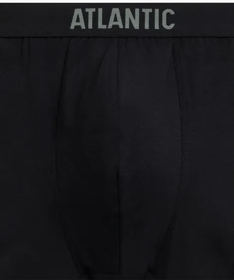 Трусы мужские боксеры (3шт), Atlantic 3MH-223, хлопок, черный + черный + светлый хаки