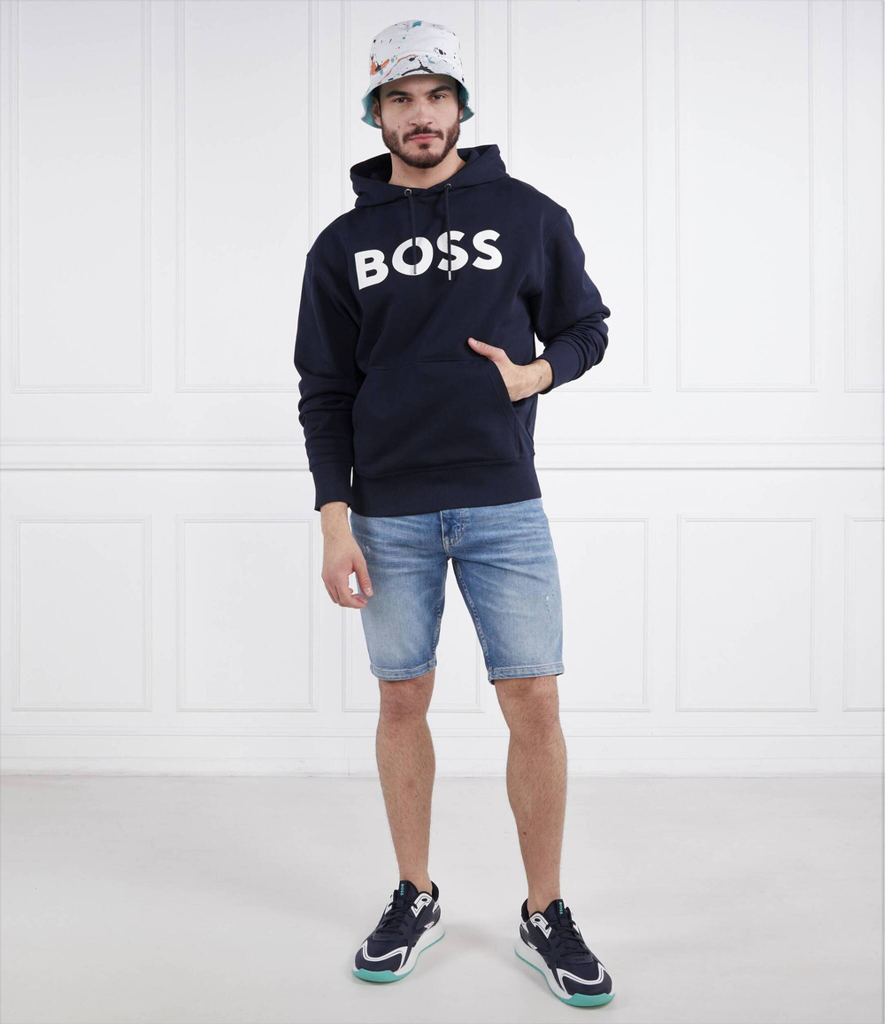 Худи WebasicHood BOSS ORANGE - темно-синий(50487134)