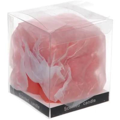 Свеча «Bubble cube» 7 см, Персик
