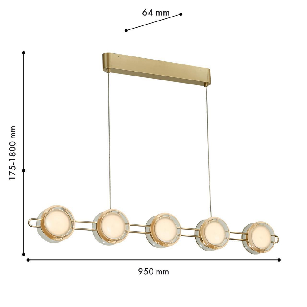 Подвесной светодиодный светильник Favourite Yo-yo 4334-10P