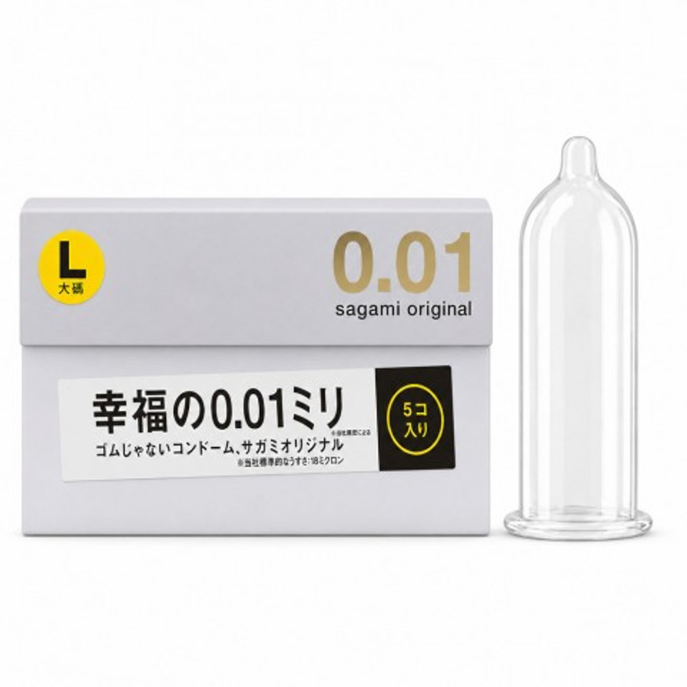 Презервативы полиуретановые Sagami Original 001 L-Size, увеличенные, 5 шт