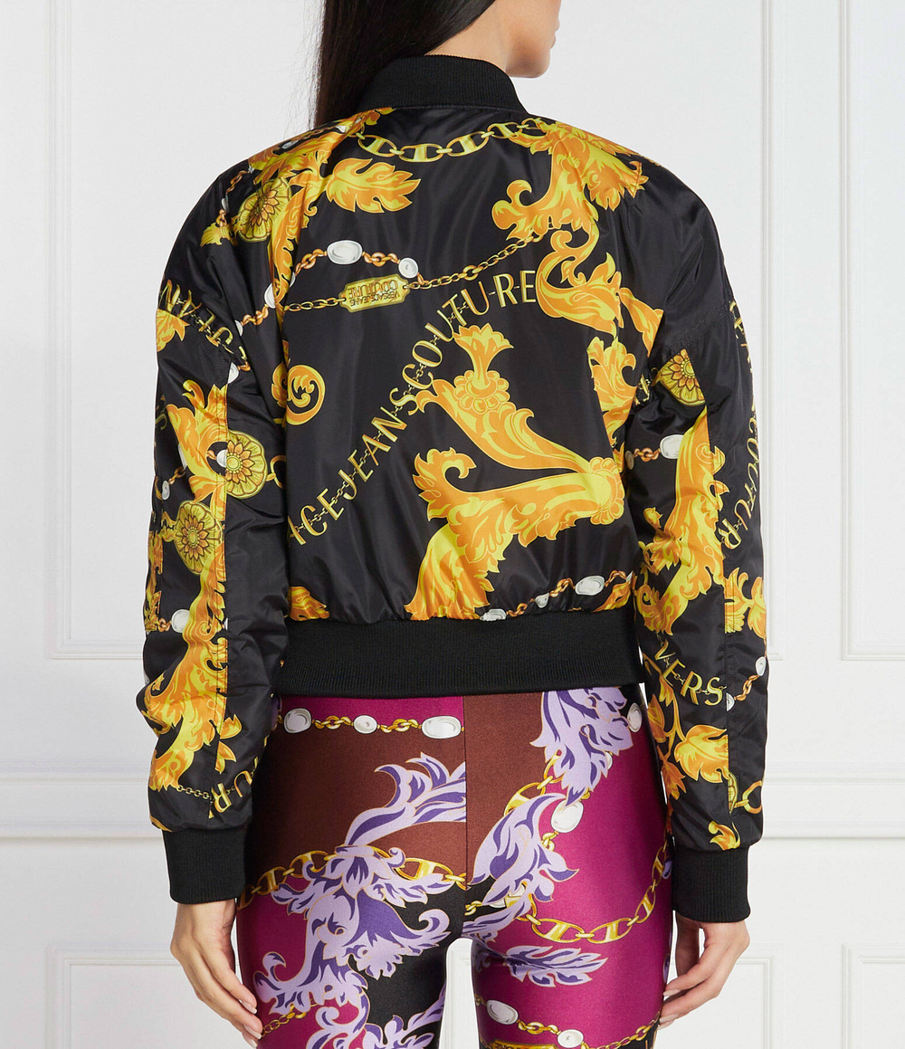 Двухсторонняя куртка бомбер Versace Jeans Couture - черный(75HASD08CQS70)