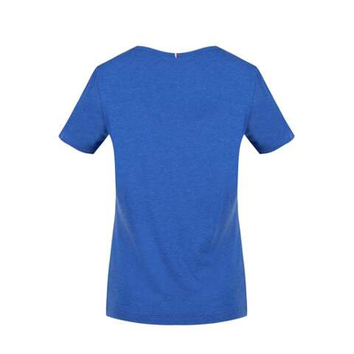 Женская теннисная футболка Le Coq Sportif SAISON Tee SS No.1 W - bleu electro