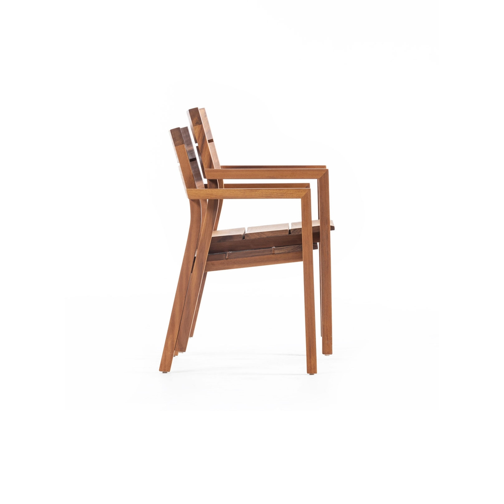 DUBAI Chair кресло деревянное, массив ироко