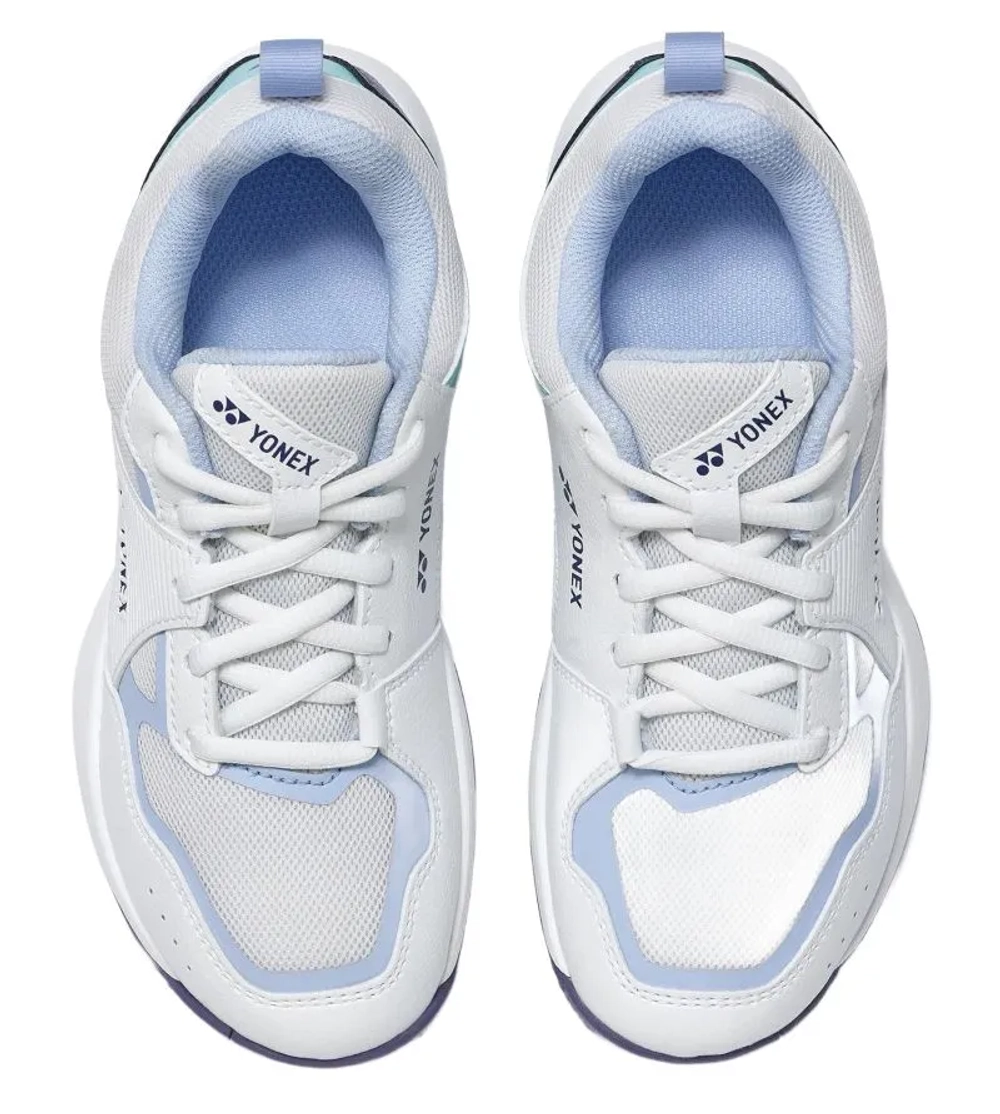 Детские теннисные кроссовки Yonex Power Cushion Pro-Move Junior - white/saxe