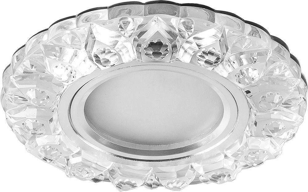 Спот Feron  15 LED 4000К, MR16, 50 Вт, G5.3, прозрачный, хром 28891 CD908