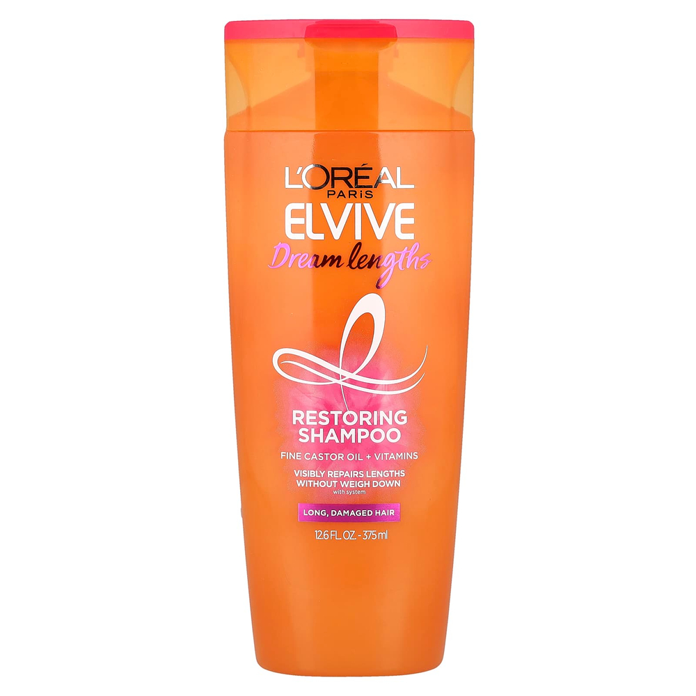 L'Oréal, Elvive, Dream Lengths, восстанавливающий шампунь, для длинных, поврежденных волос, 375 мл (12,6 жидк. Унции)